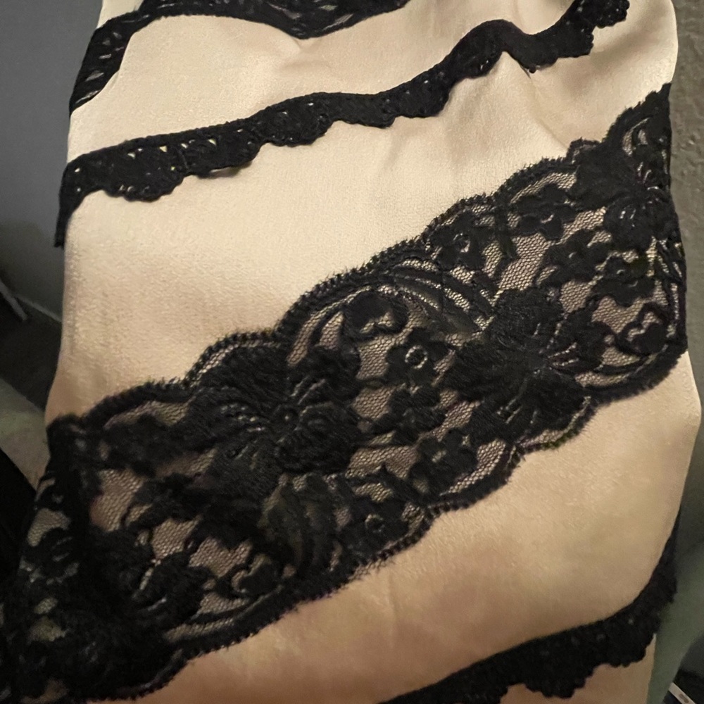 Silk and lace cocktail dress